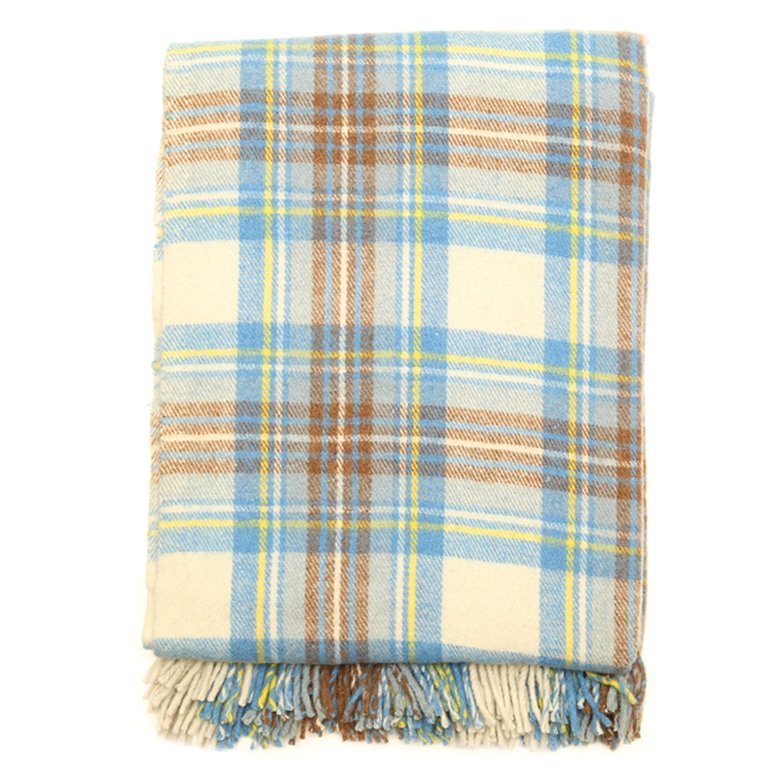 Tartan Blanket - Stewart Muted Blue