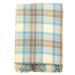 Tartan Blanket - Stewart Muted Blue