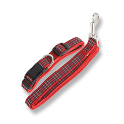 Tartan Dog Leash and Collar