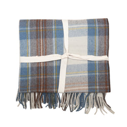 Tartan Lap Blanket - Stewart Muted Blue
