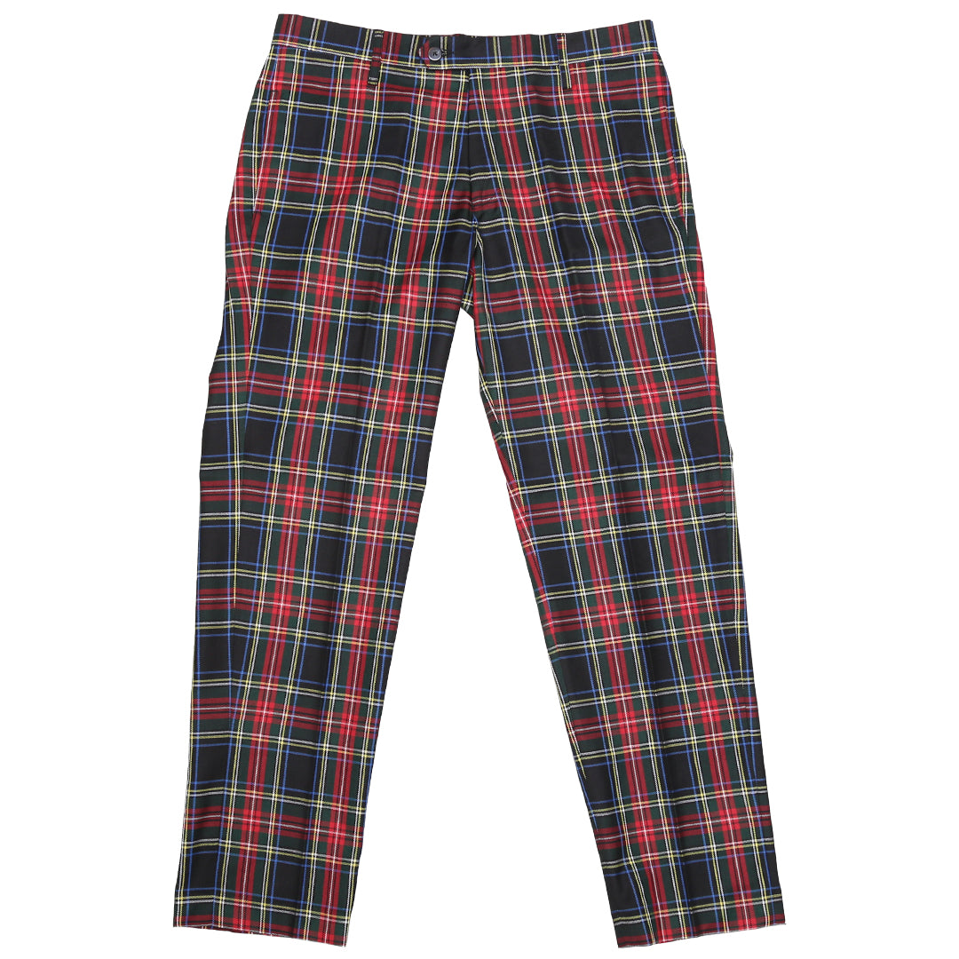 Tartan Trousers - Black Stewart Modern