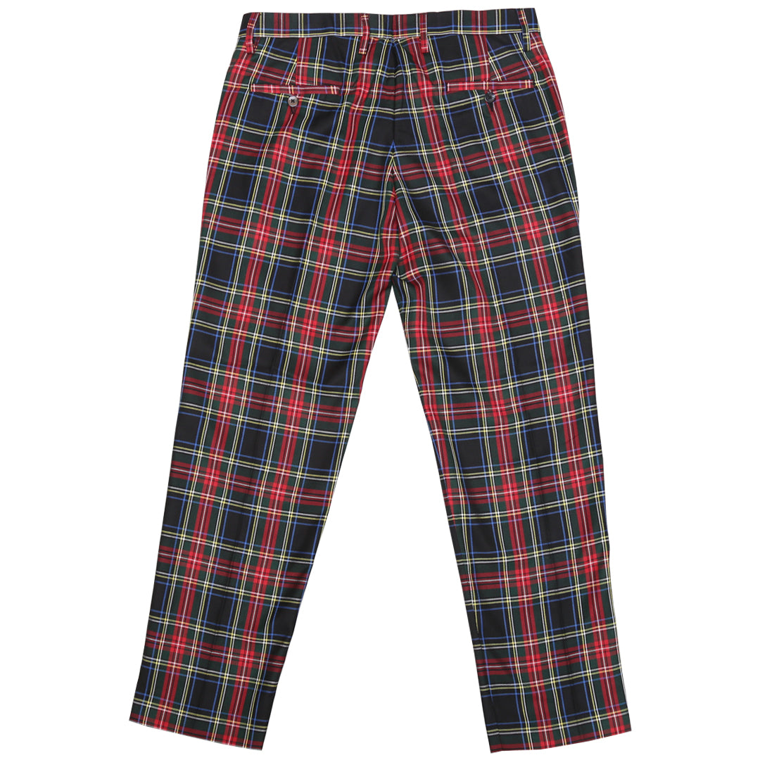 Tartan Trousers - Black Stewart Modern Back