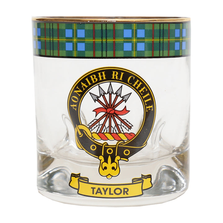 Clan Crest Whisky Glass - Taylor