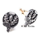 Clan Crest Cufflinks - Thistle Back