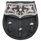 Thistle Plated Sealskin Sporran