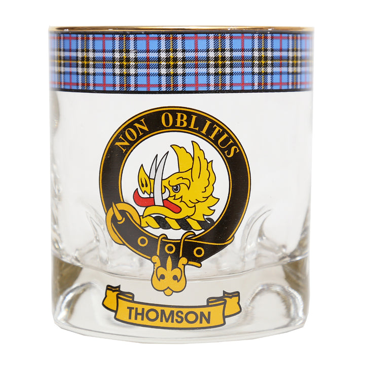 Clan Crest Whisky Glass - Thomson