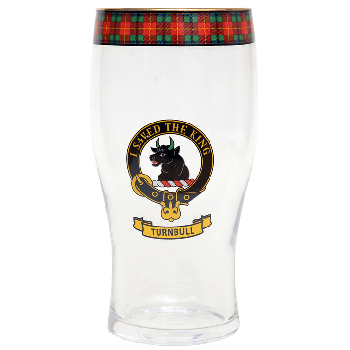 Clan Crest Beer Glass - Turnbull