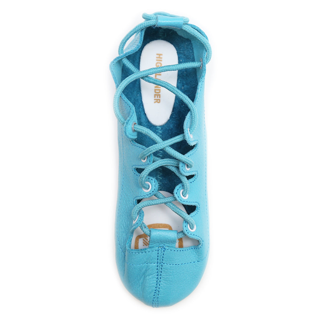 Turquoise Highlander Highland Dance Shoes Top