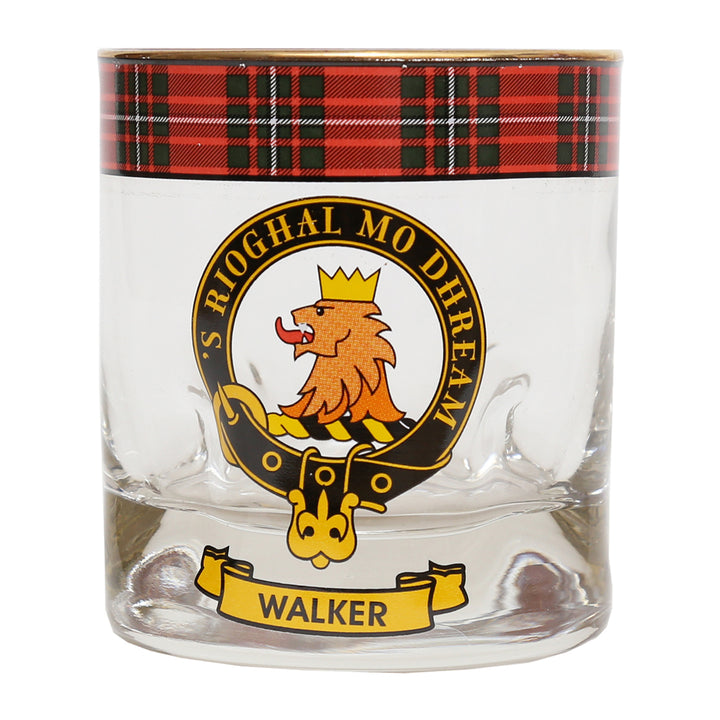 Clan Crest Whisky Glass - Walker