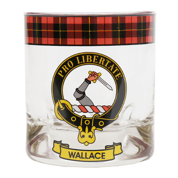 Clan Crest Whisky Glass - Wallace
