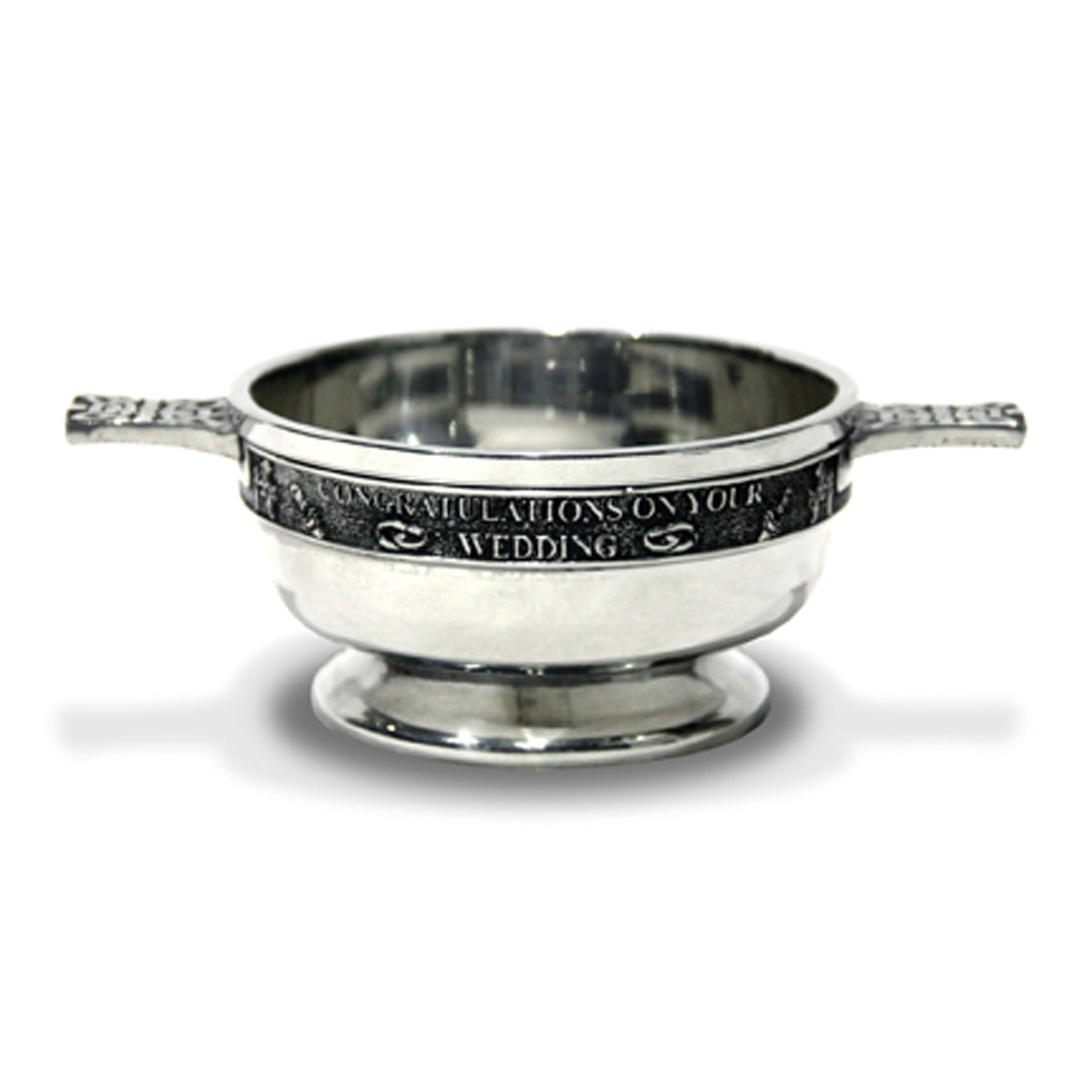 Wedding Quaich (Congratulations) 3.5"