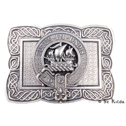 Clan Crest Belt Buckle - Wood