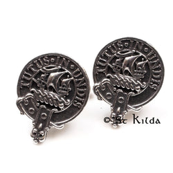 Clan Crest Cufflinks - Wood