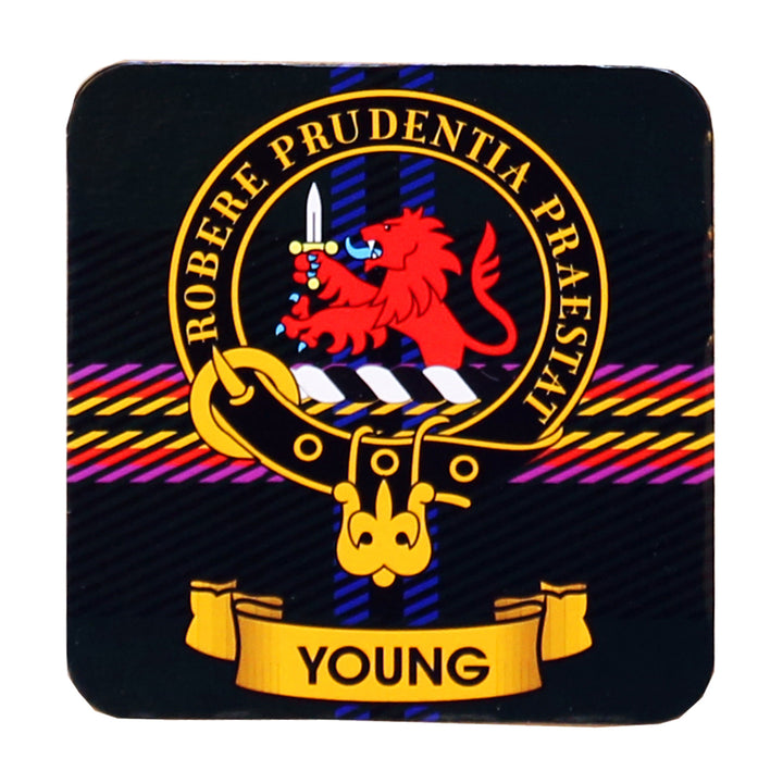 Clan Crest Drink Coaster - Young