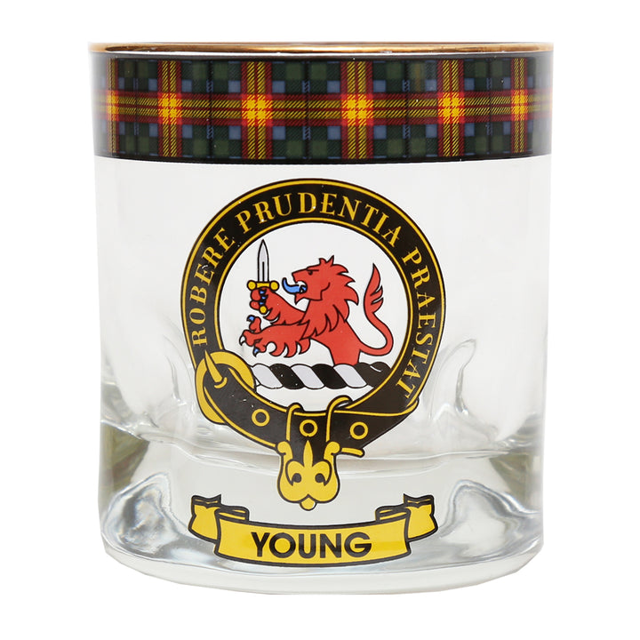 Clan Crest Whisky Glass - Young